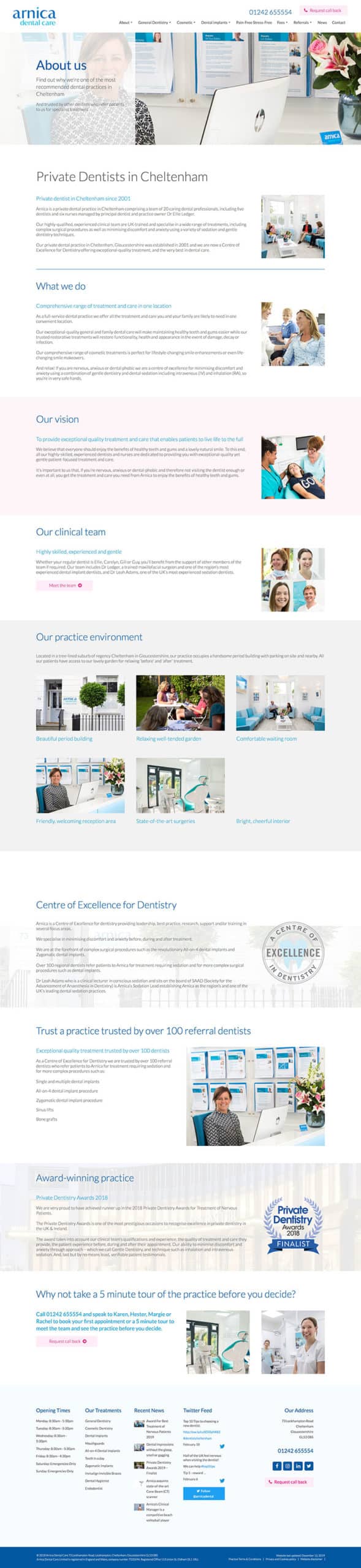 Dentists website design