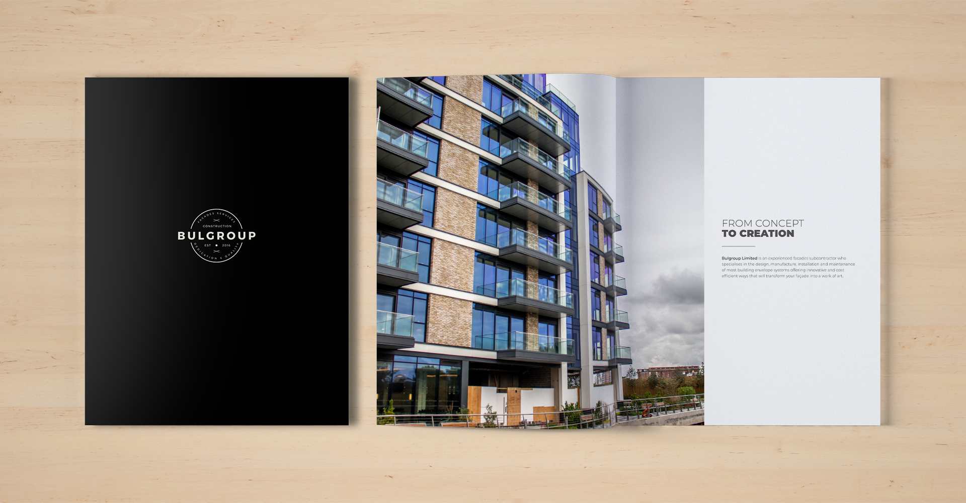 Bulgroup brochure design