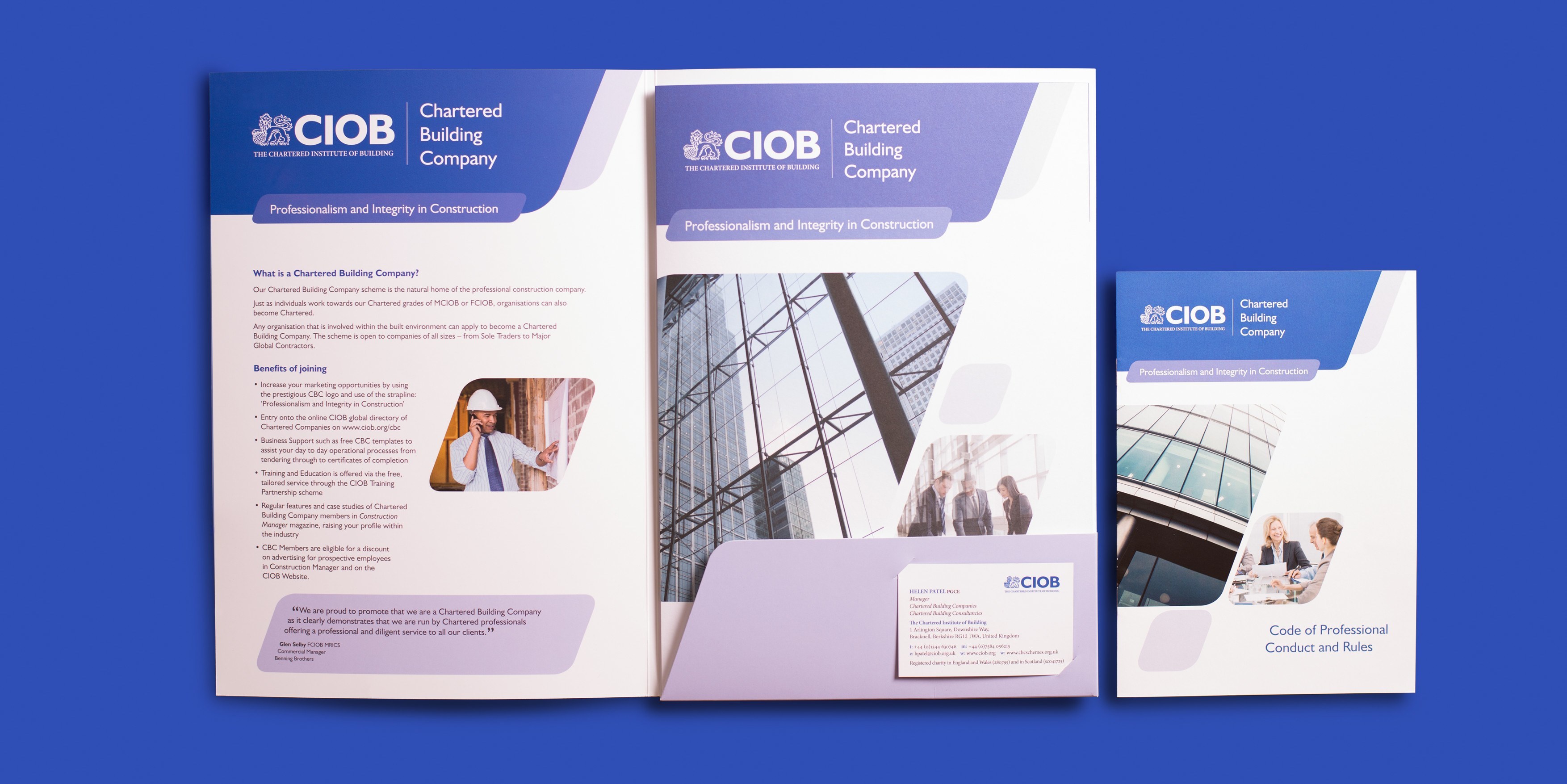 CIOB Branding & Marketing Support by Toast Design