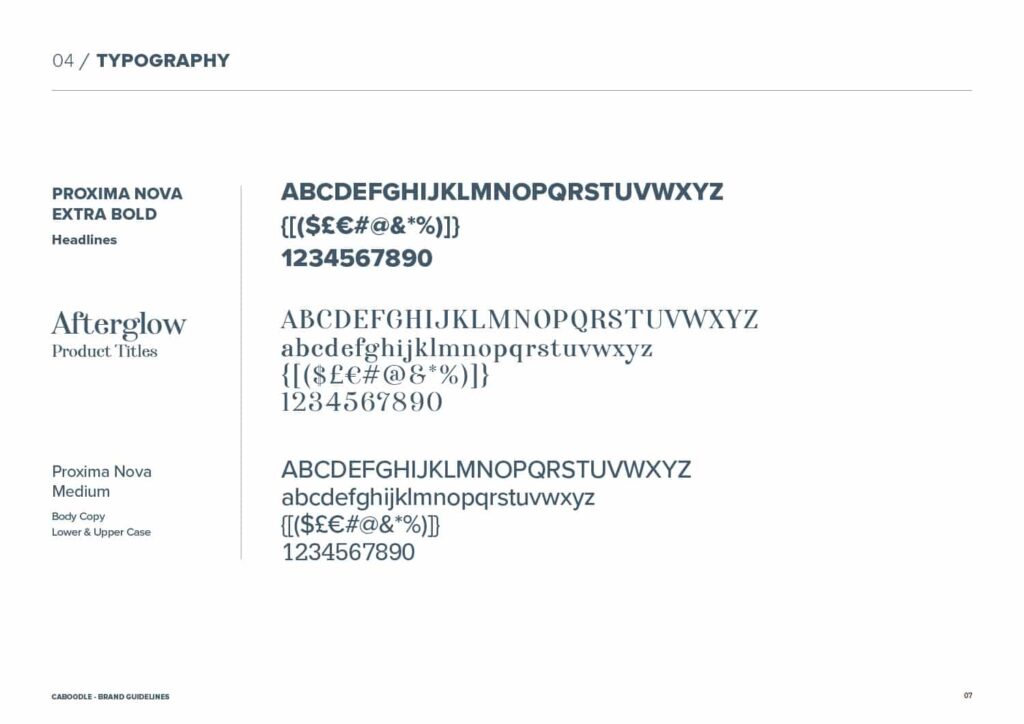 Visual identity design example