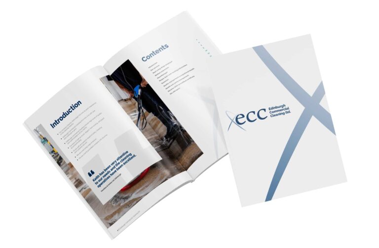 Commercial cleaners brochure design