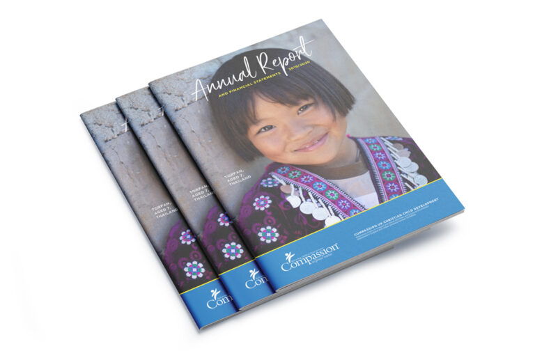 Compassion UK Brochure cover design