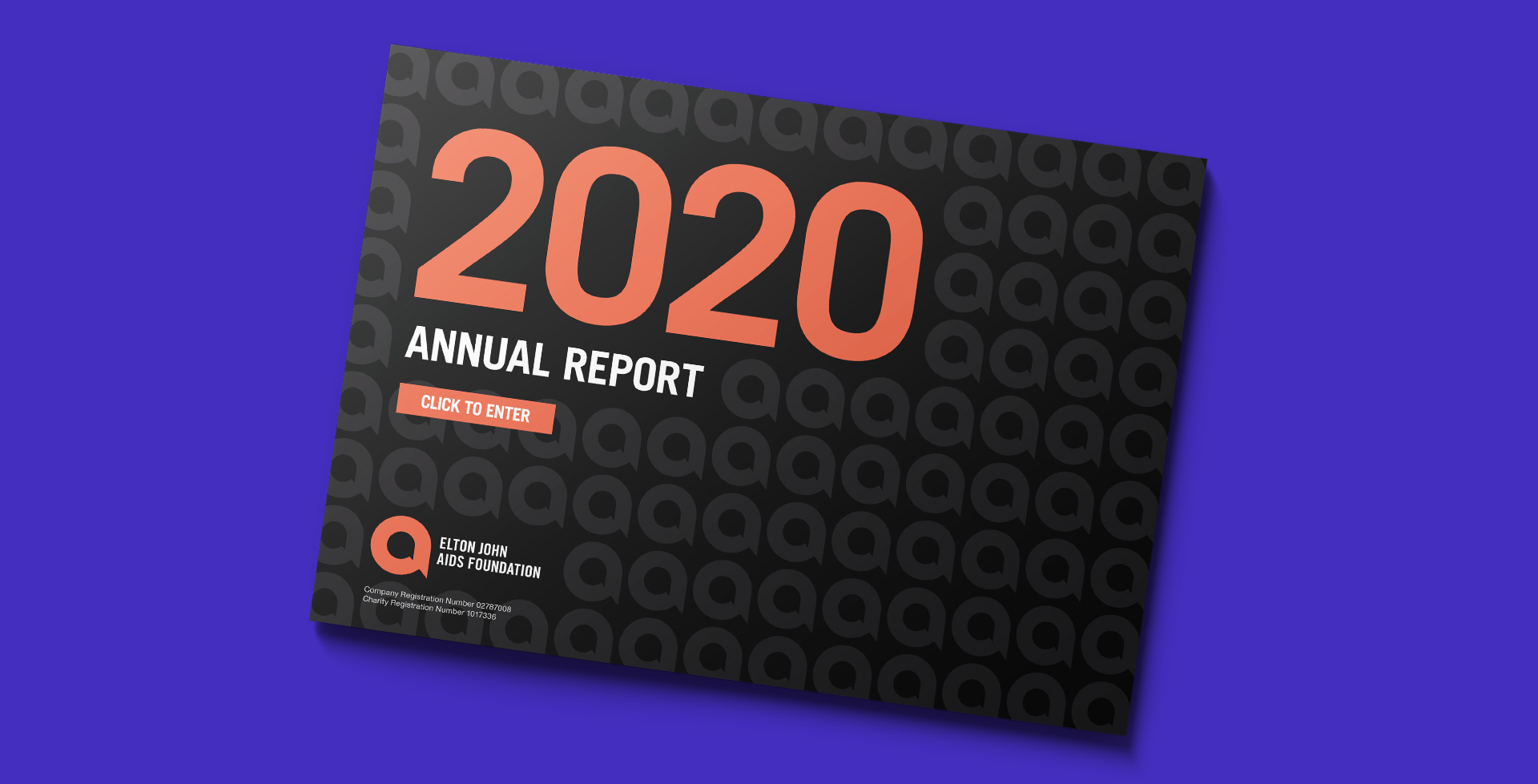 Designing an Annual Report for Elton John AIDS Foundation