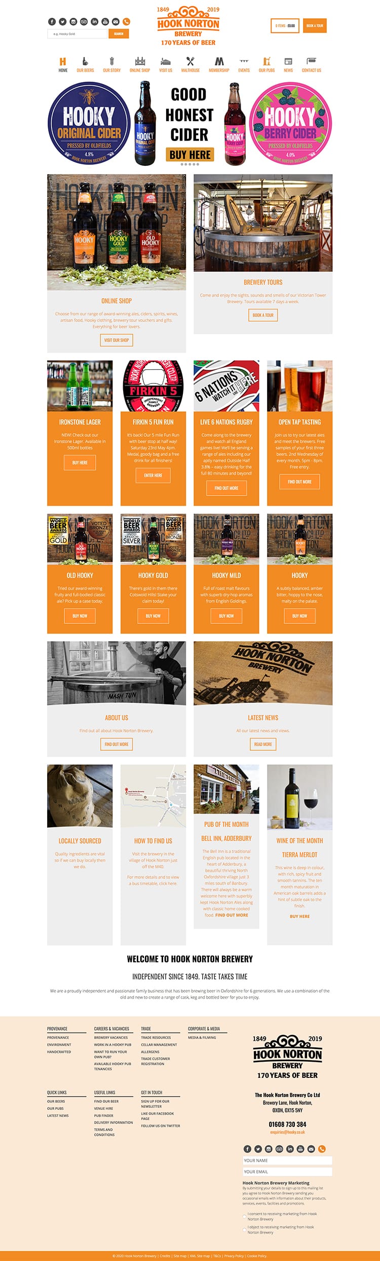 Hook Norton Brewery Web designers