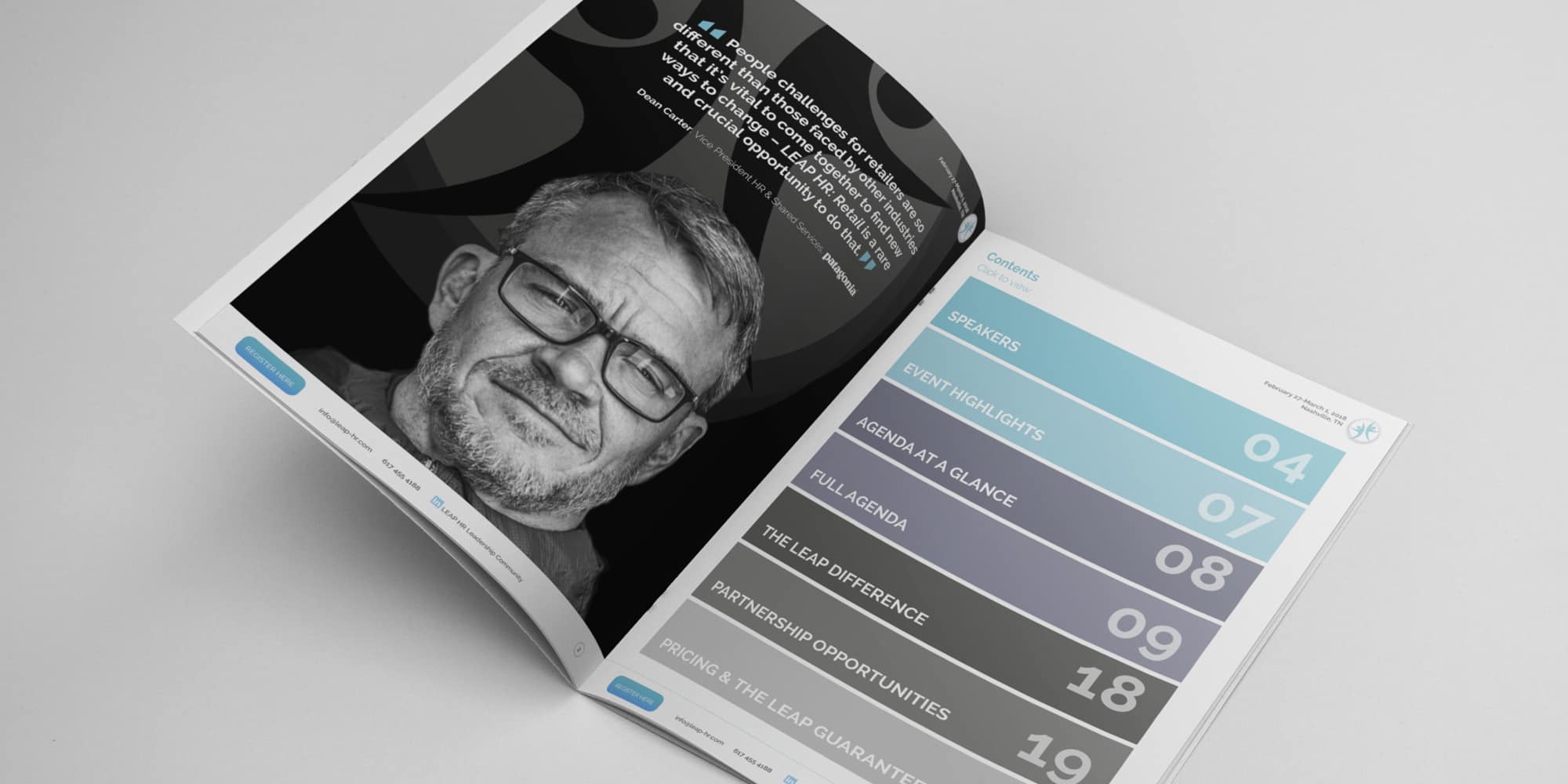 Interactive brochure design