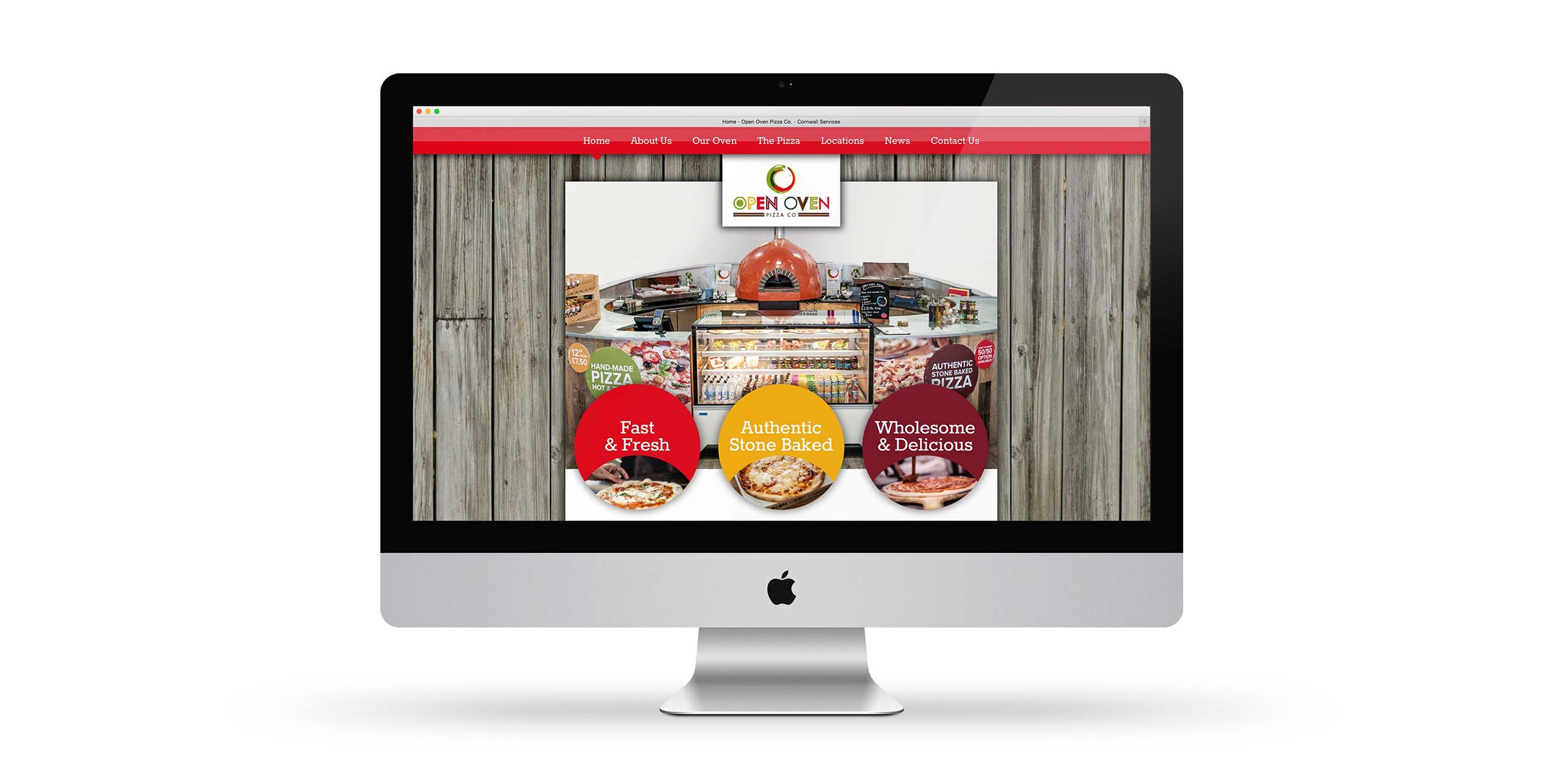 Pizza website design