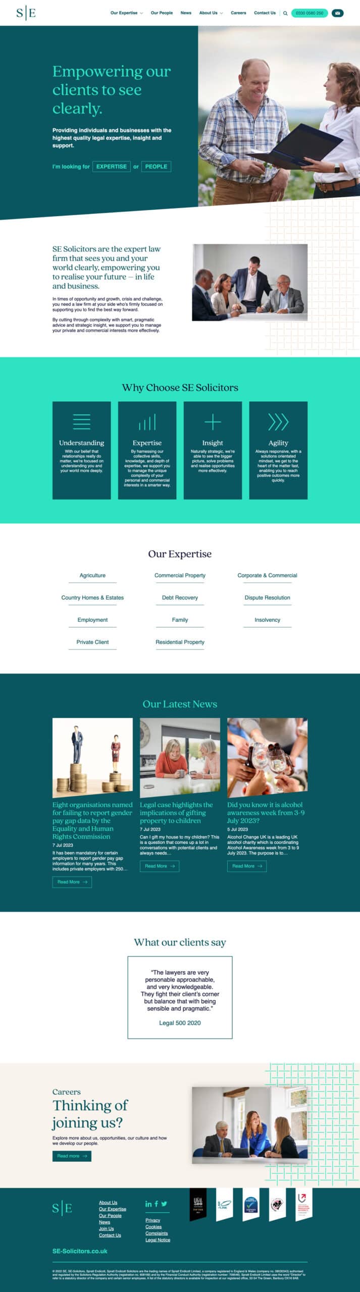 Solicitors wordpress website build