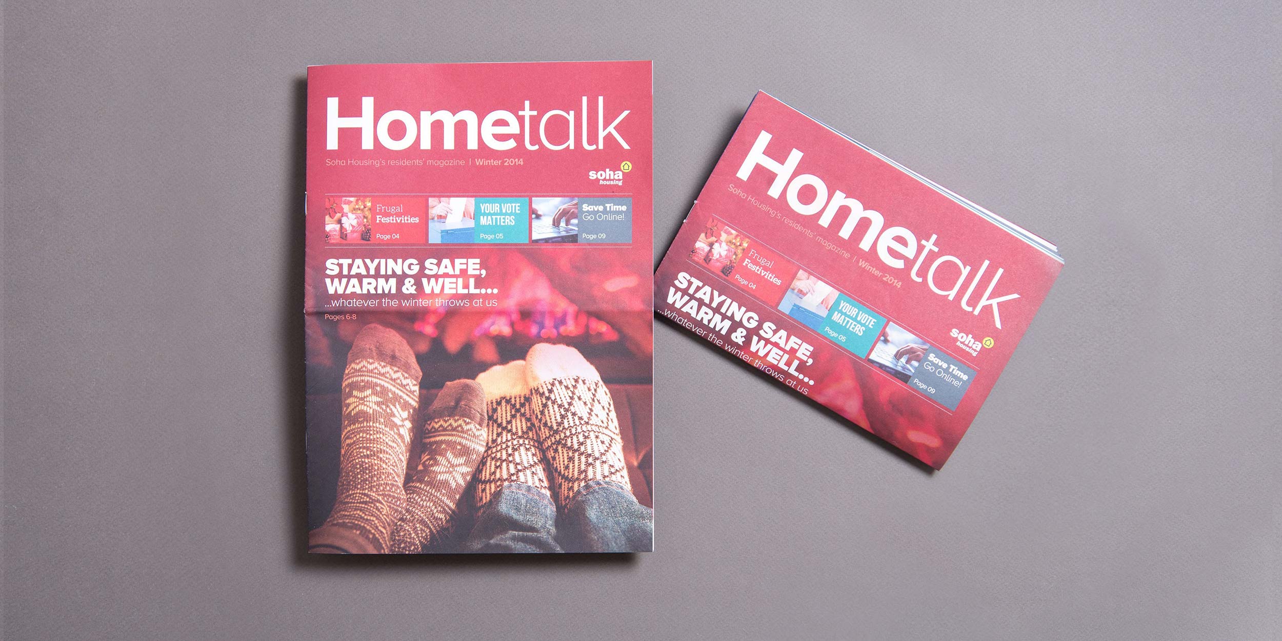 Hometalk magazine design by Toast