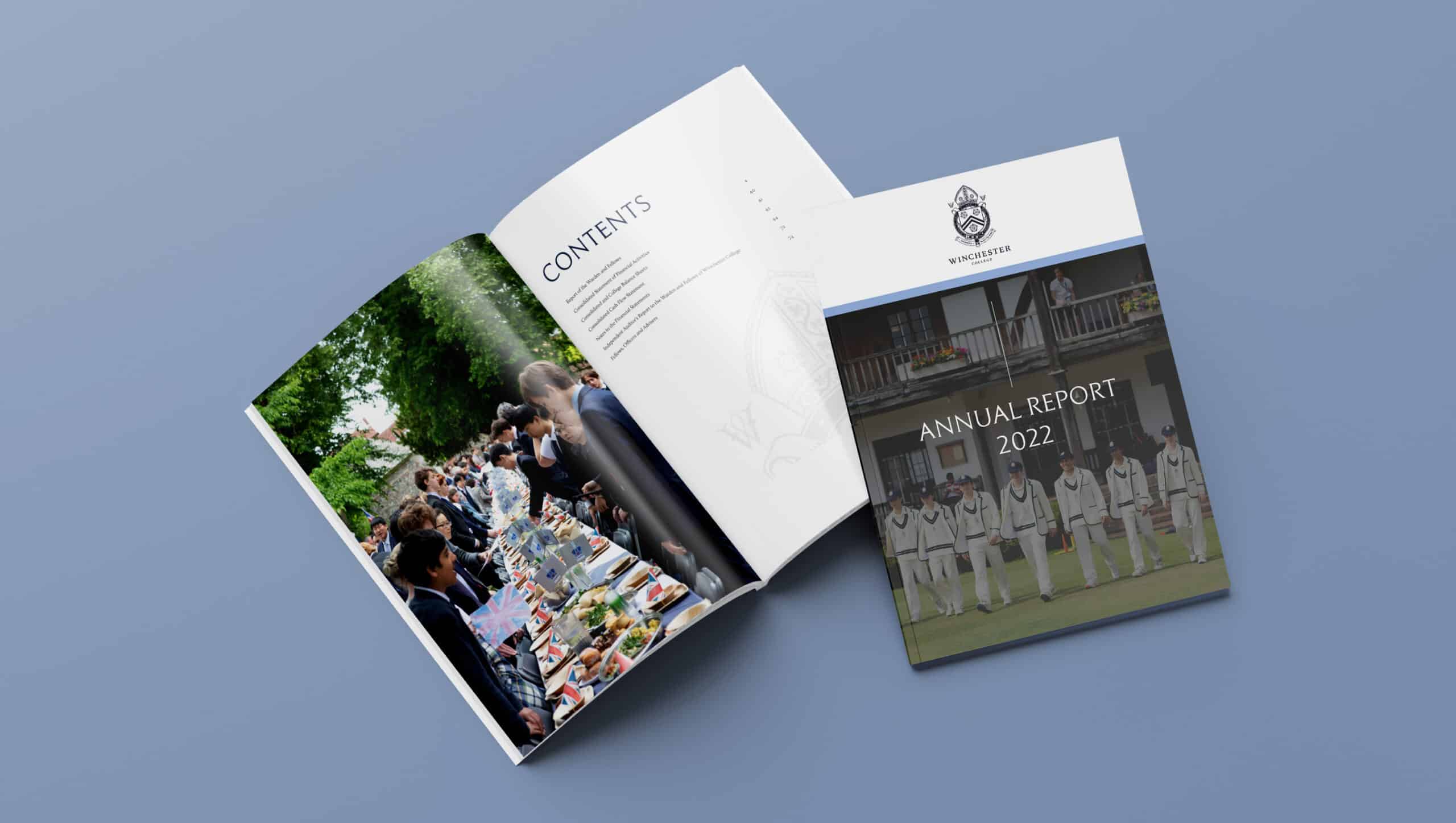 Winchester College Report and Accounts Design