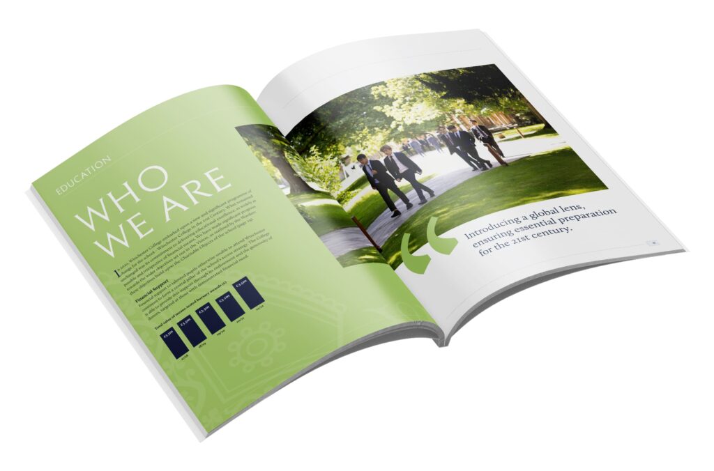 Winchester College Report and Accounts Design