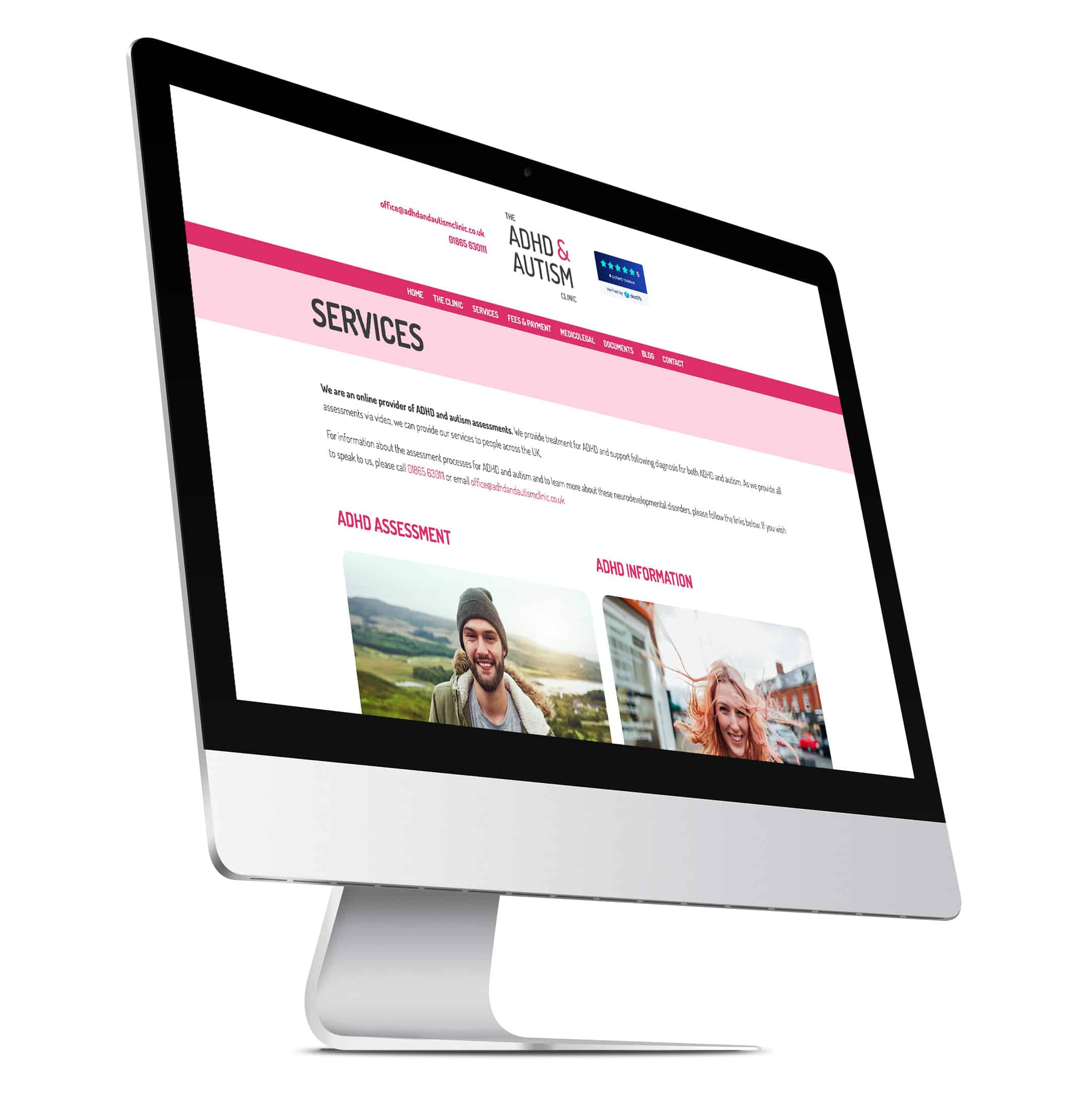AHDA and Autism marketing website design and build