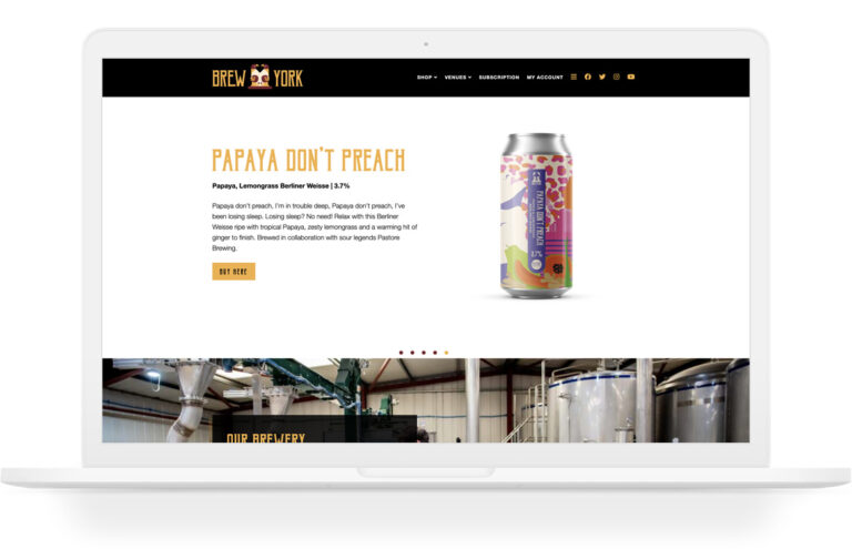 Brew York Website Design