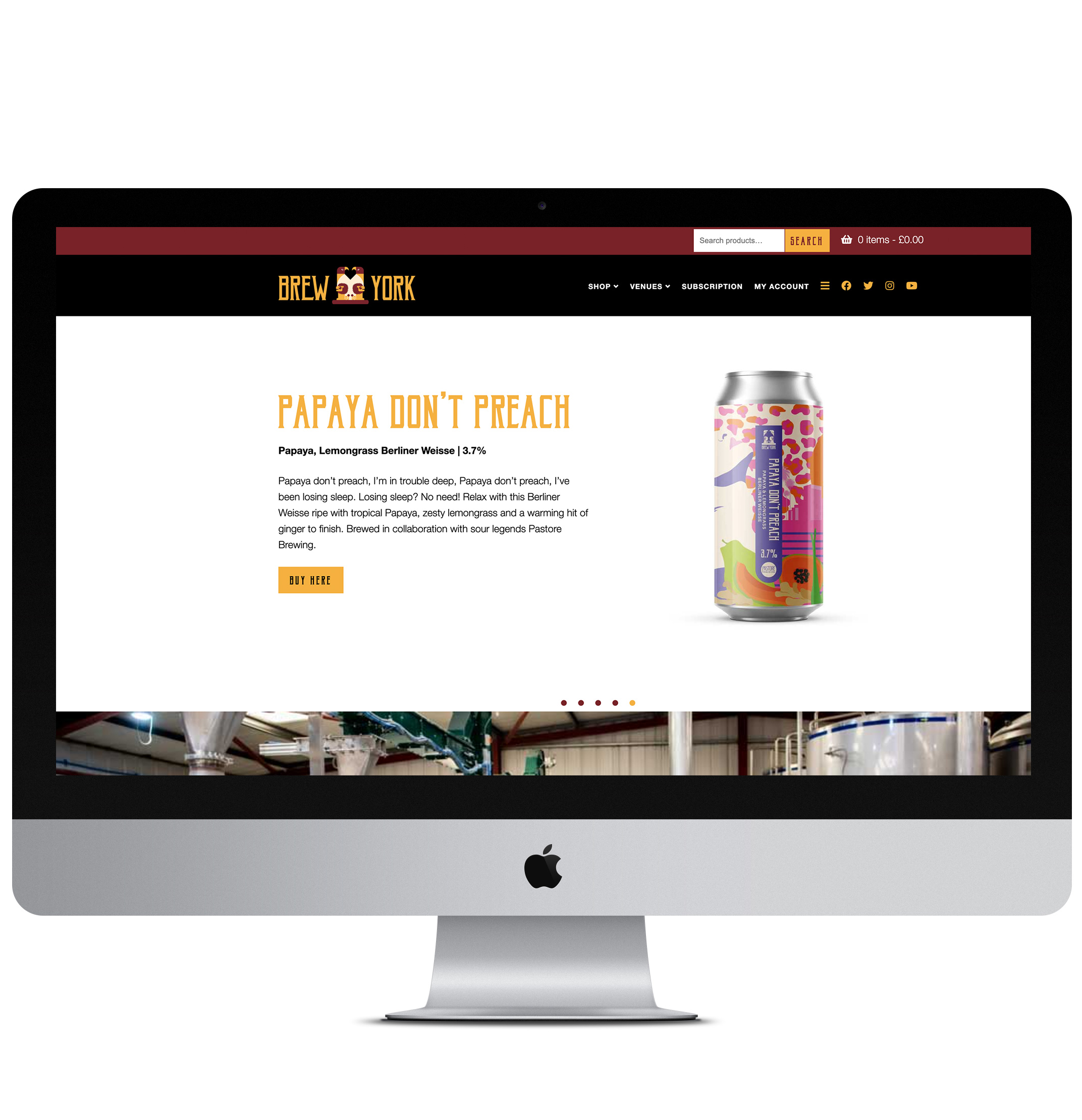Brew York Website Design