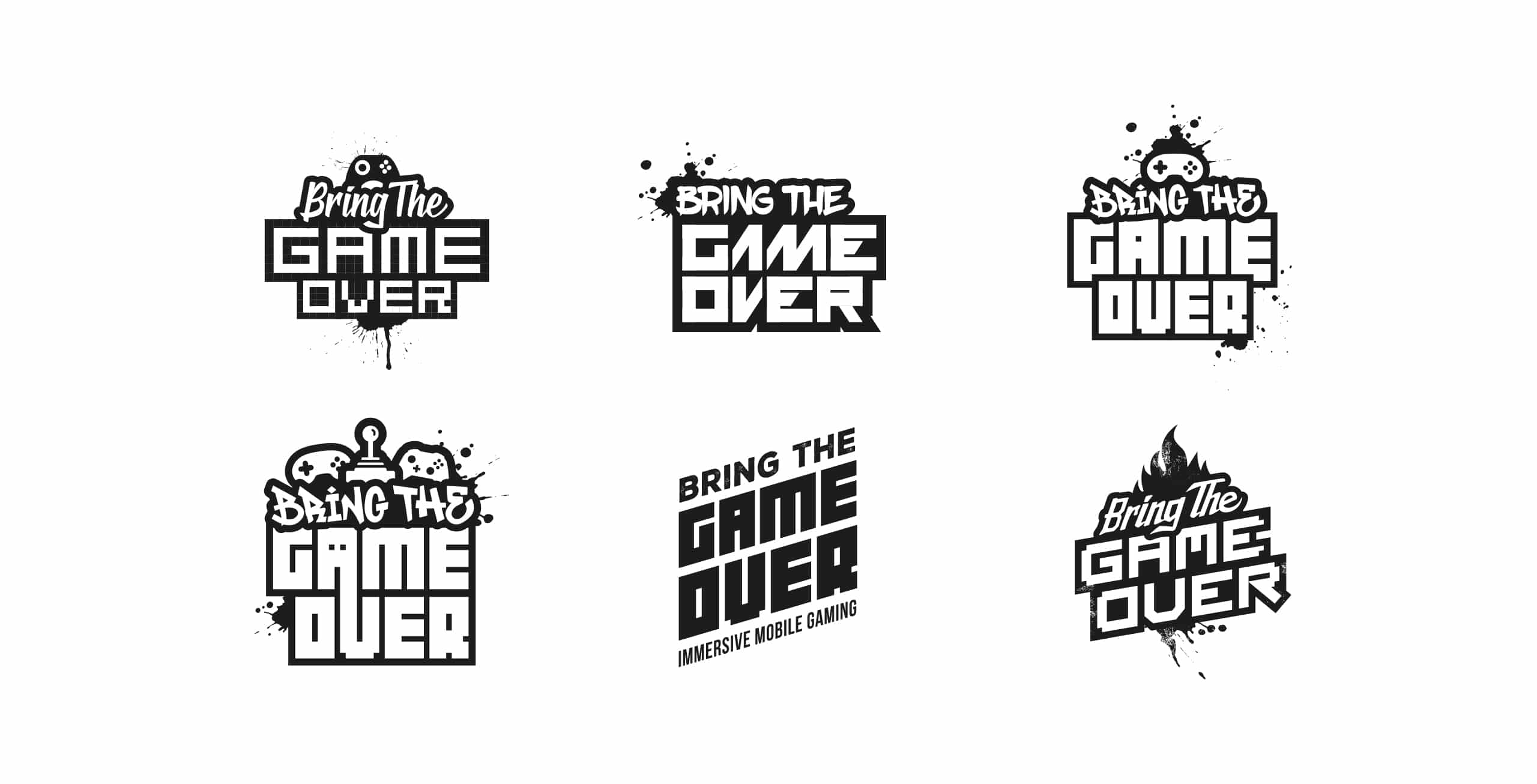 Bring the game over logo design options