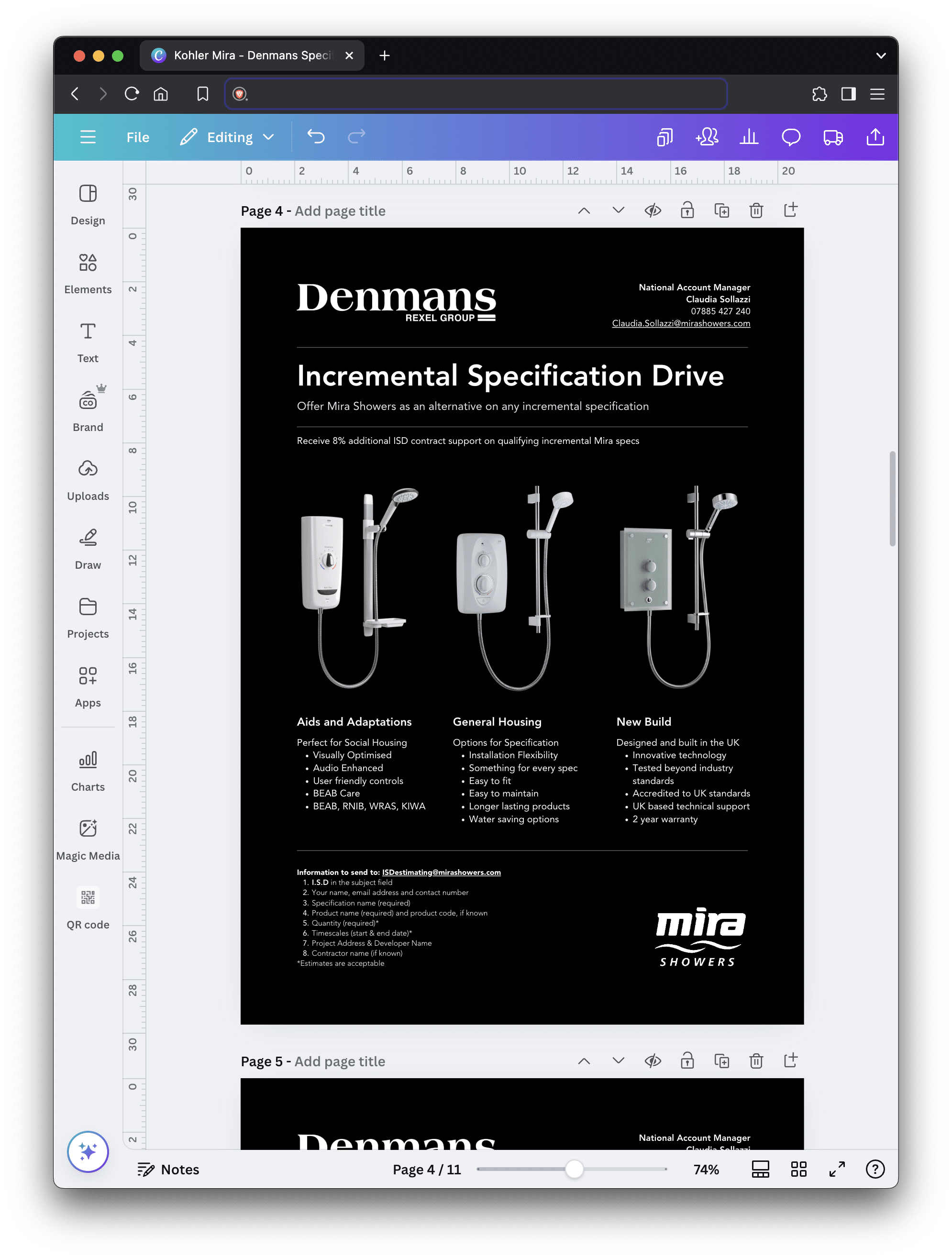 Example brand kit designed by our team