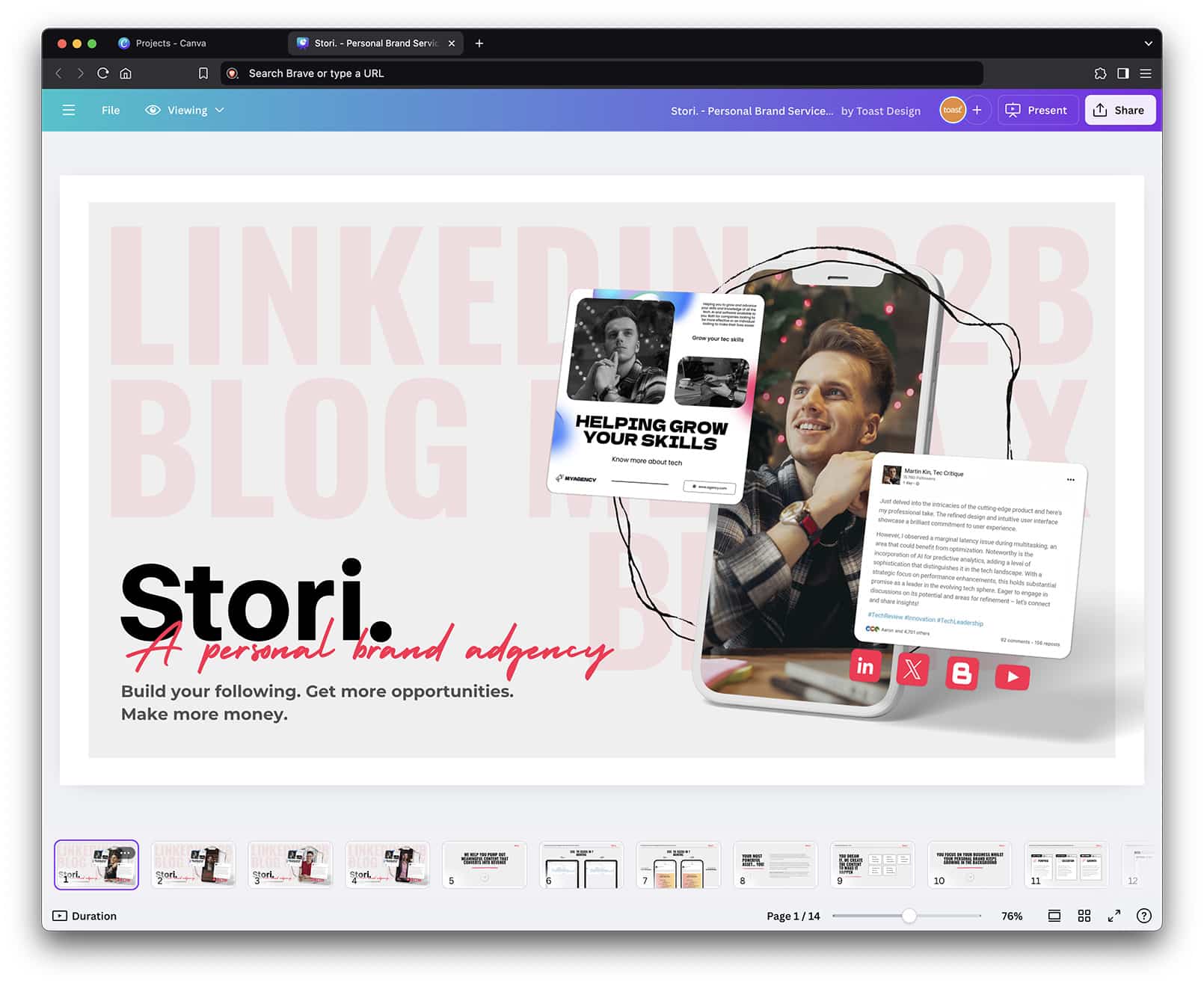 Example of a Brand Kit Design in Canva