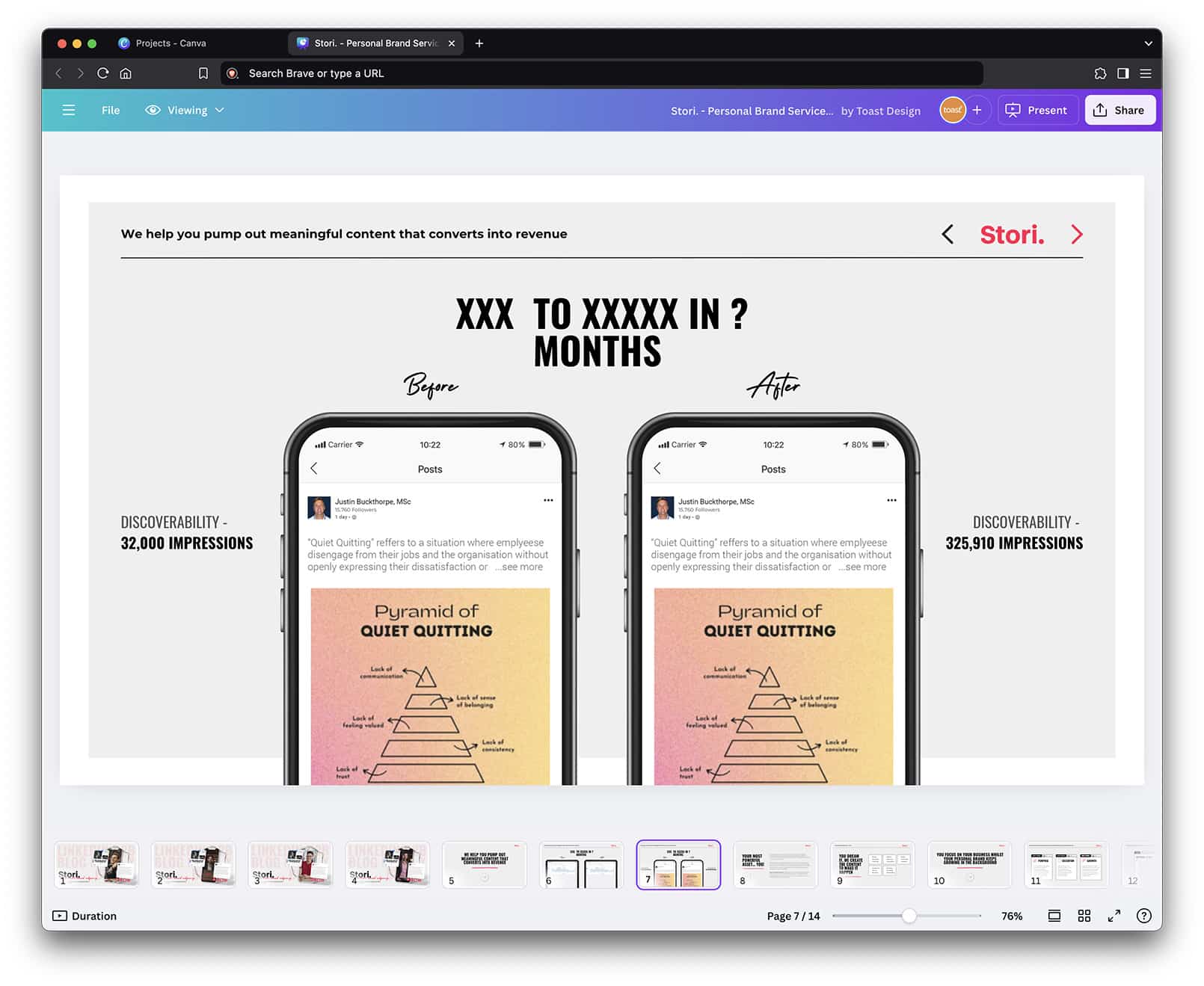 Example of a Brand Kit Design in Canva