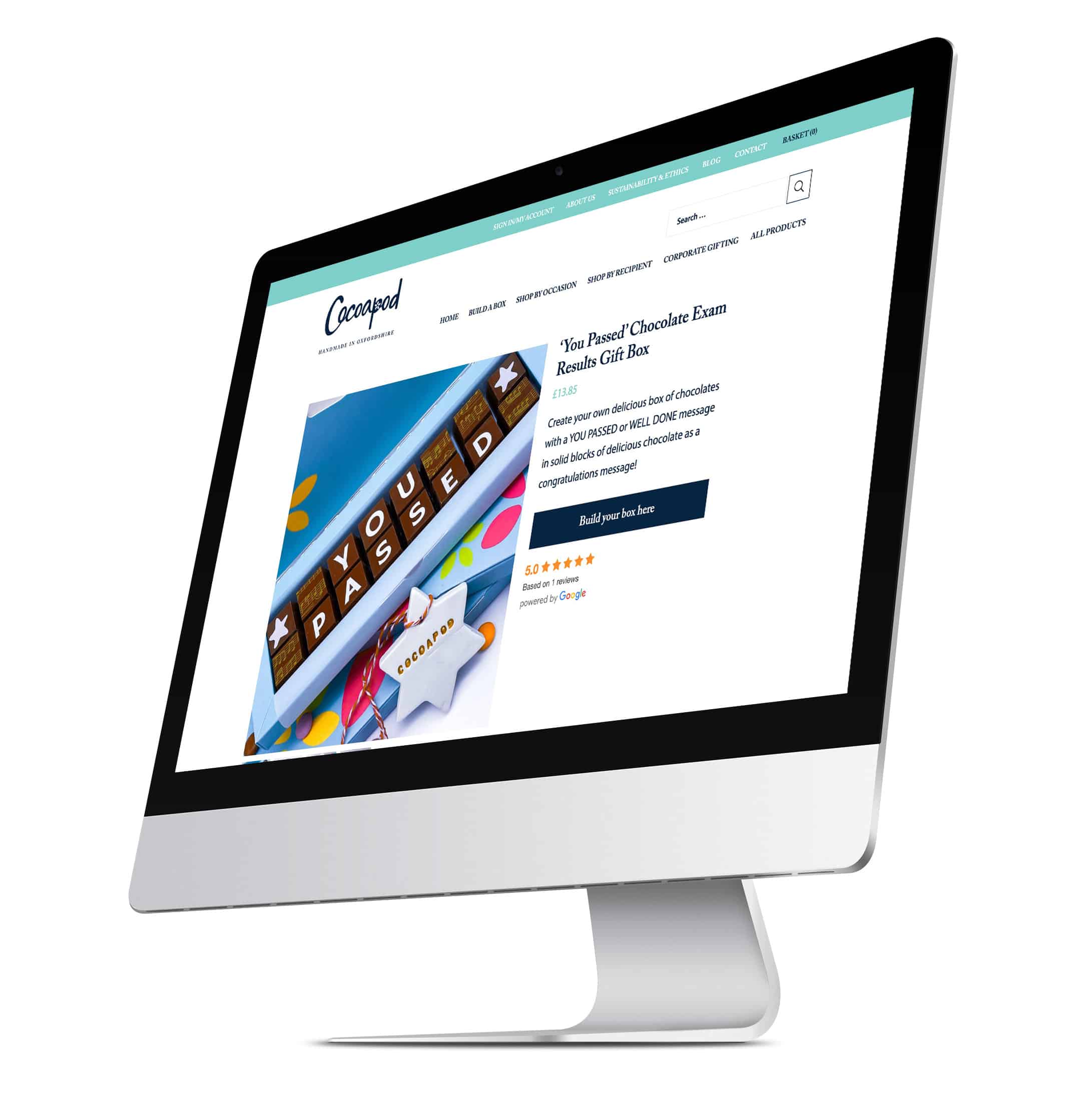 Design and build of an ecommerce site for chocoloate manufacturer