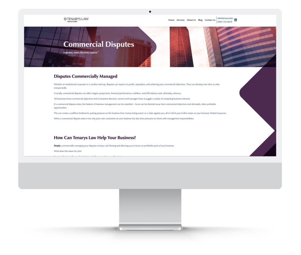 Small bespoke wordpress design and build example