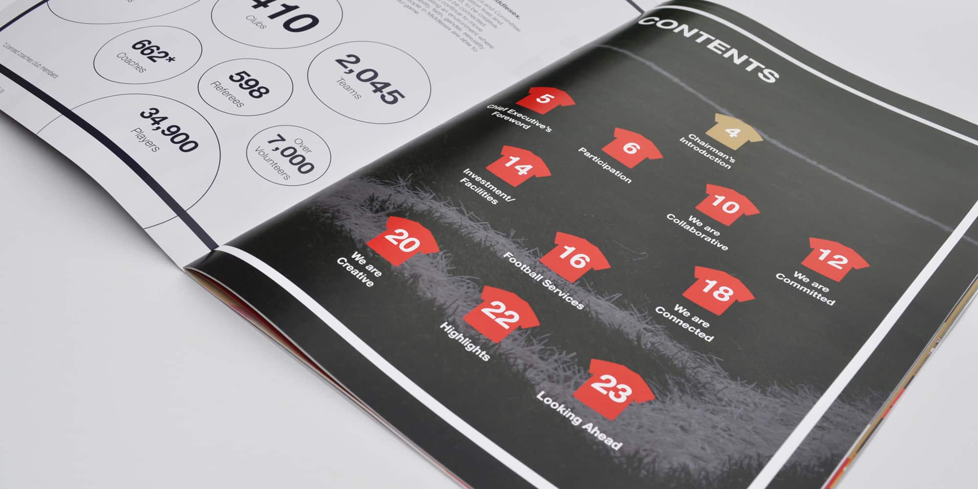 football association report design example