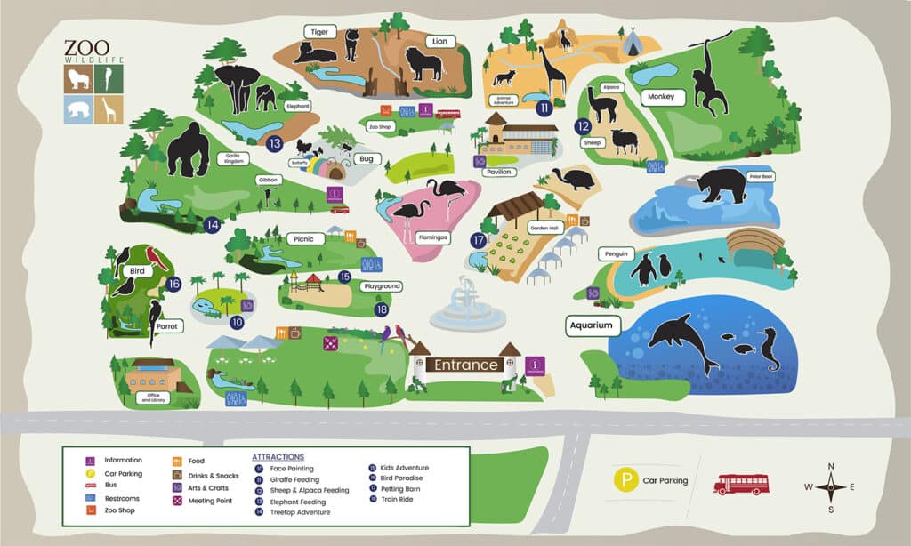 Illustrated map example