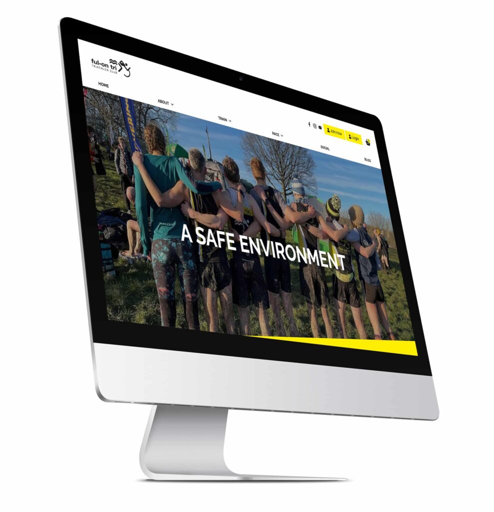 Examples of a website for a triathlon club