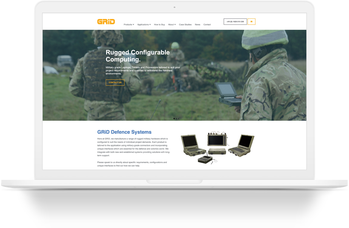 Grid Defence Website design