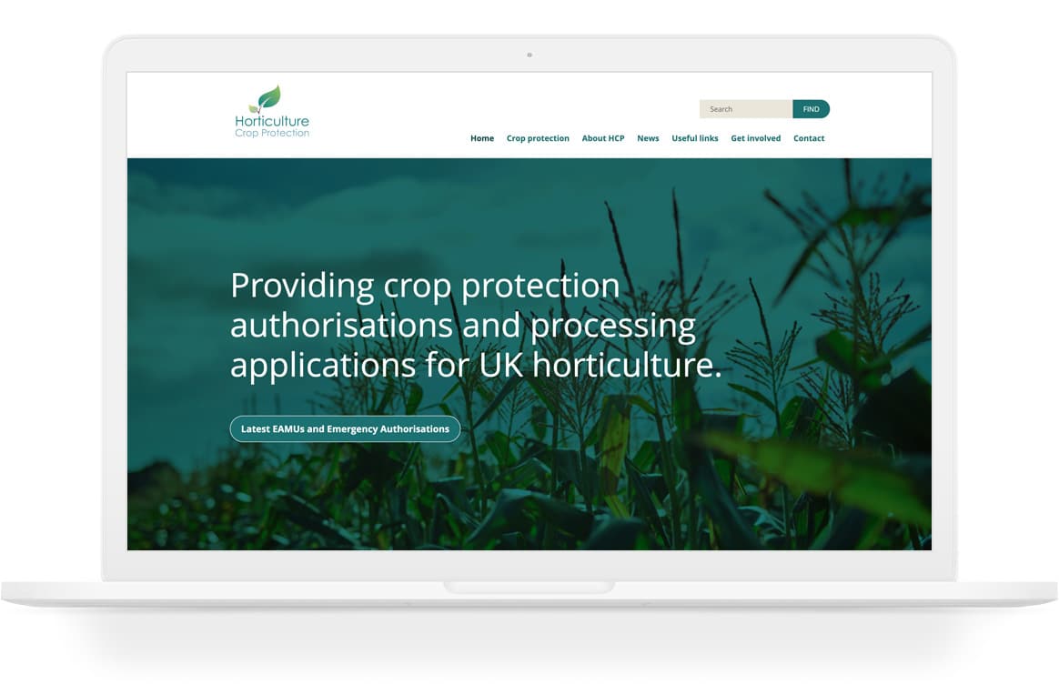 Horticulture Crop Protection UK website design