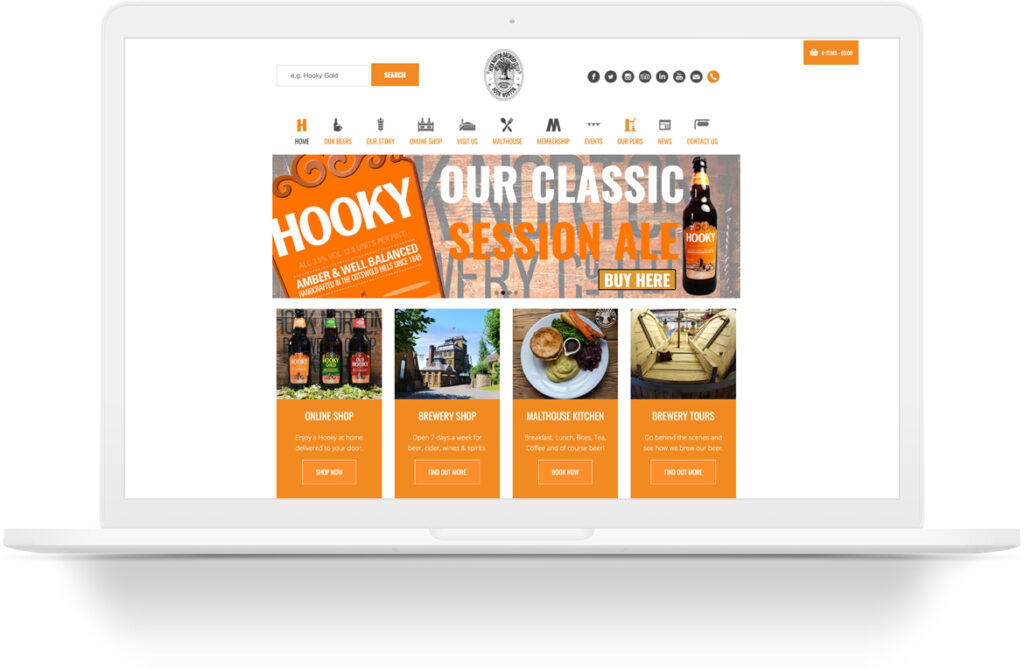 Hooky Website design
