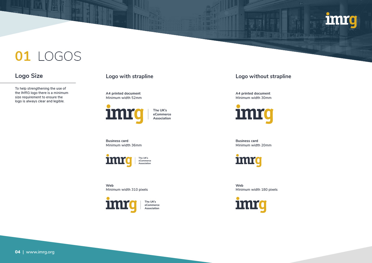 IMRG Corporate identity after redesign 3