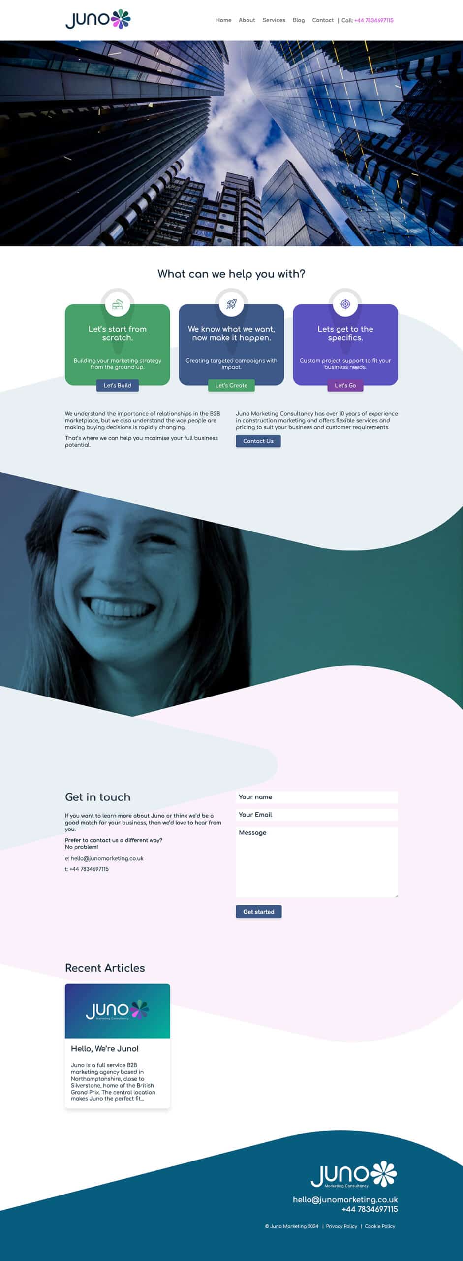 Bespoke WordPress site for a Marketing agency