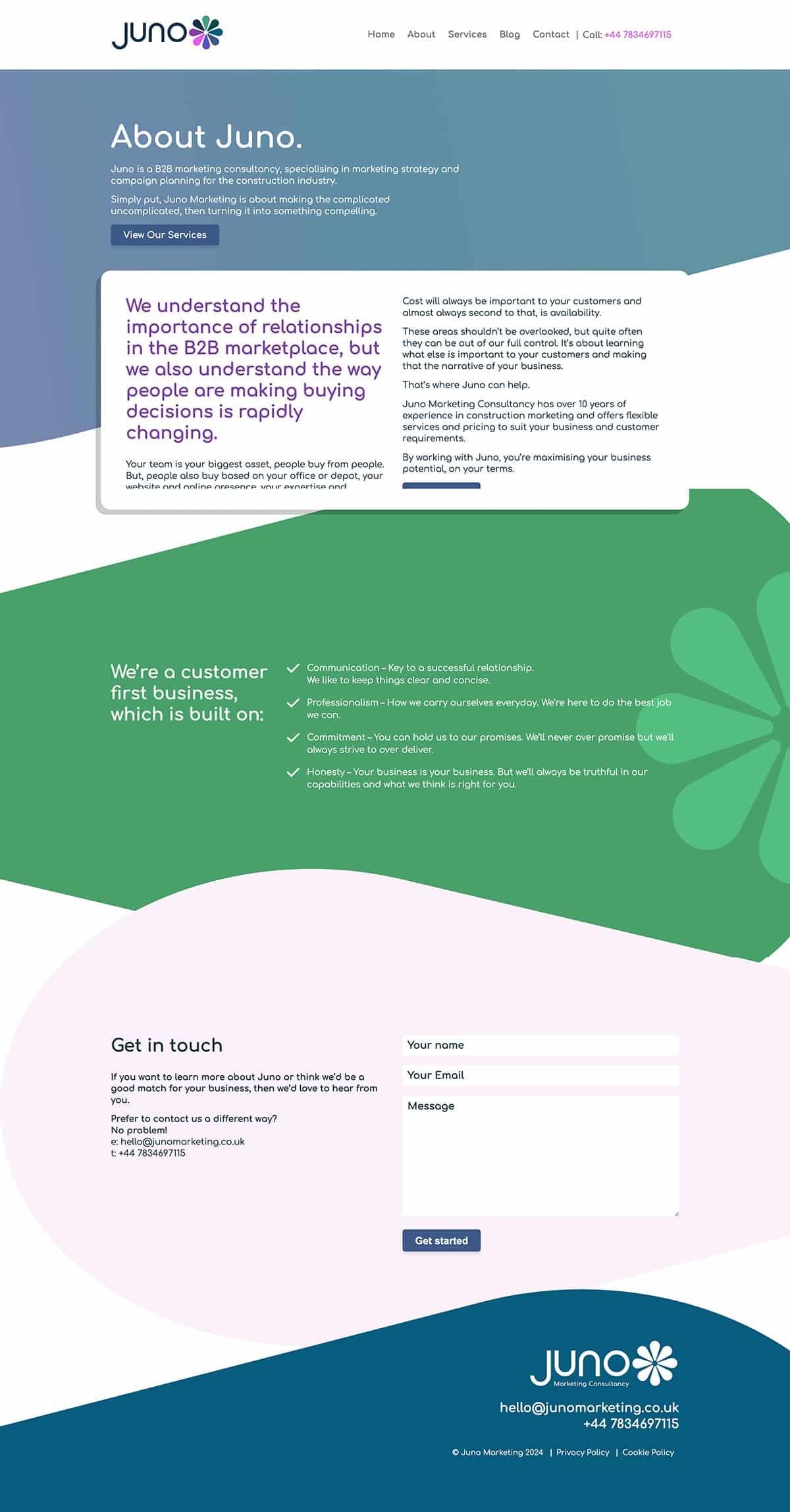 Bespoke WordPress site for a Marketing agency