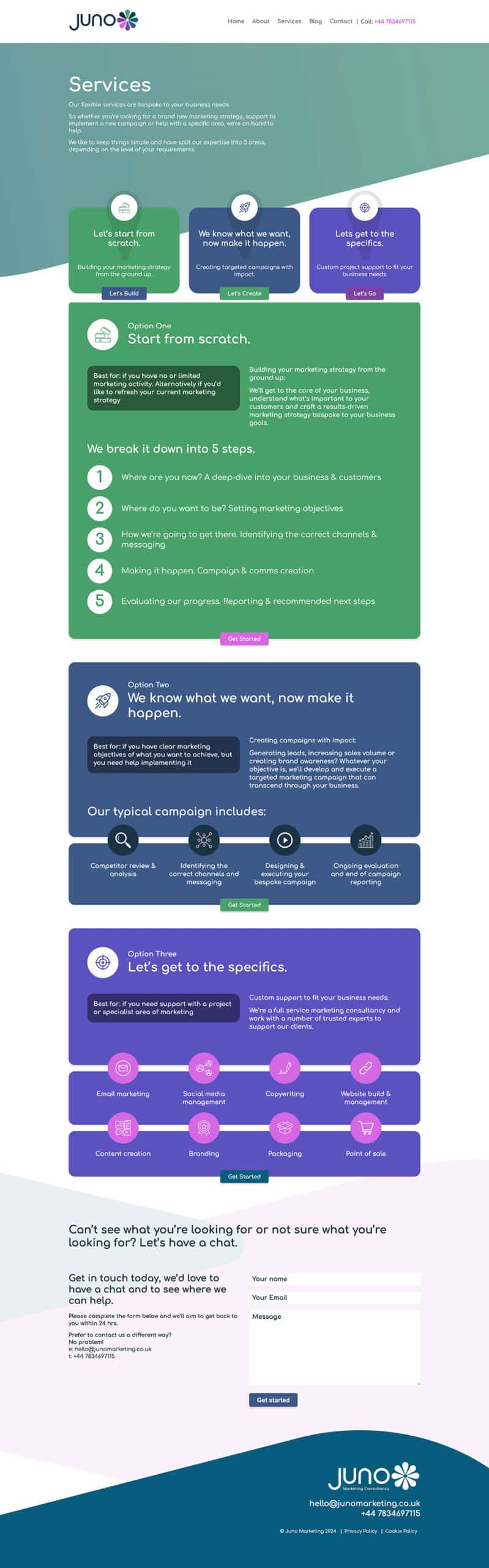 Bespoke WordPress site for a Marketing agency