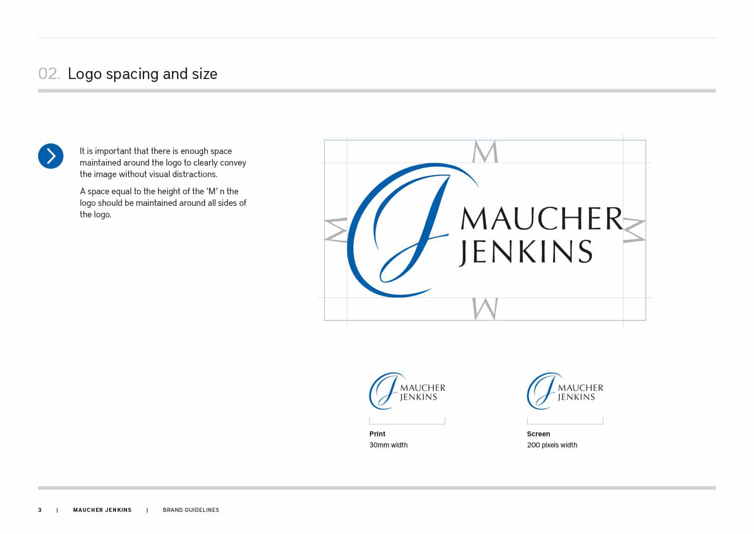 Maucher Jenkins brand identity guidelines