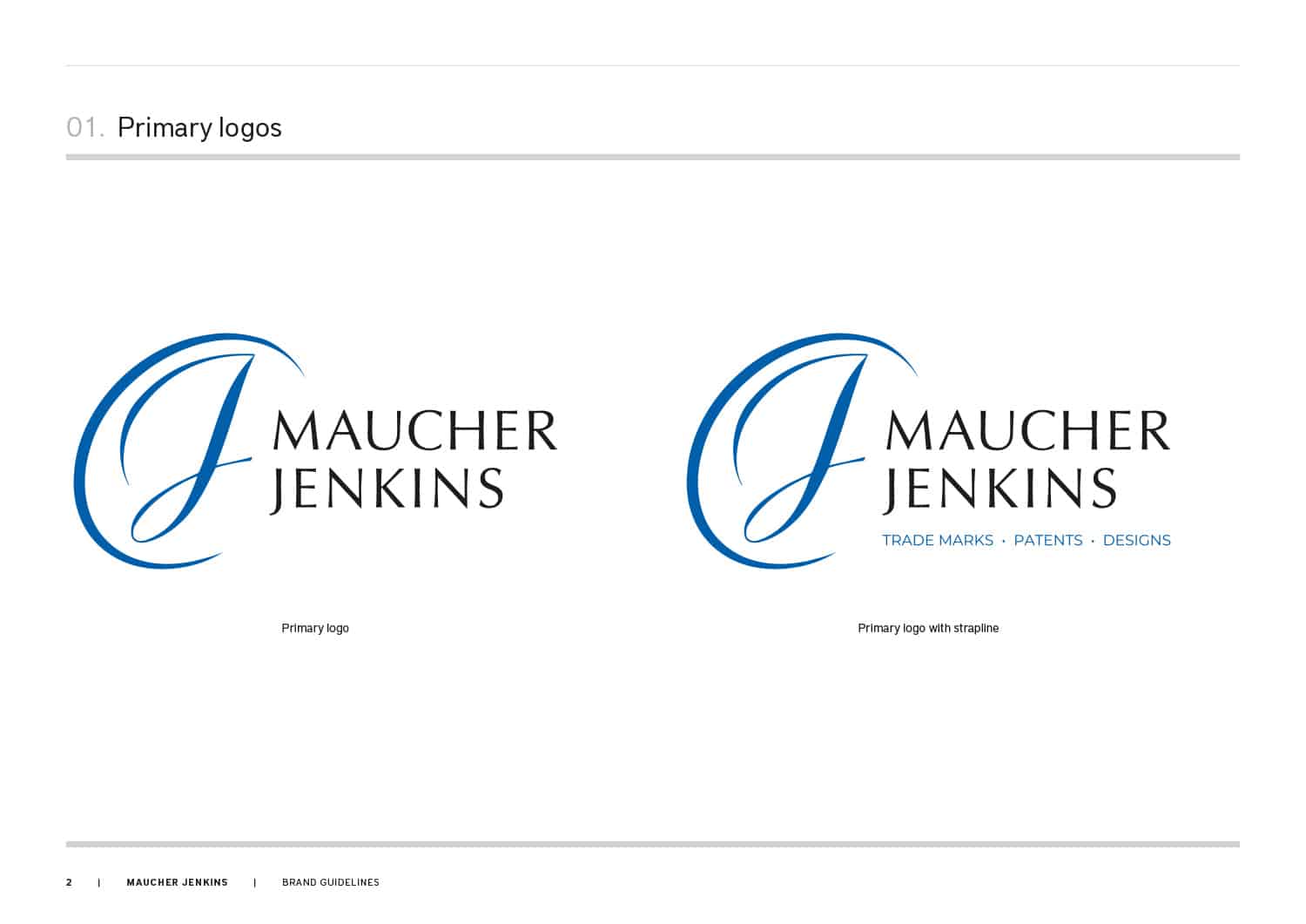 Maucher Jenkins brand identity guidelines