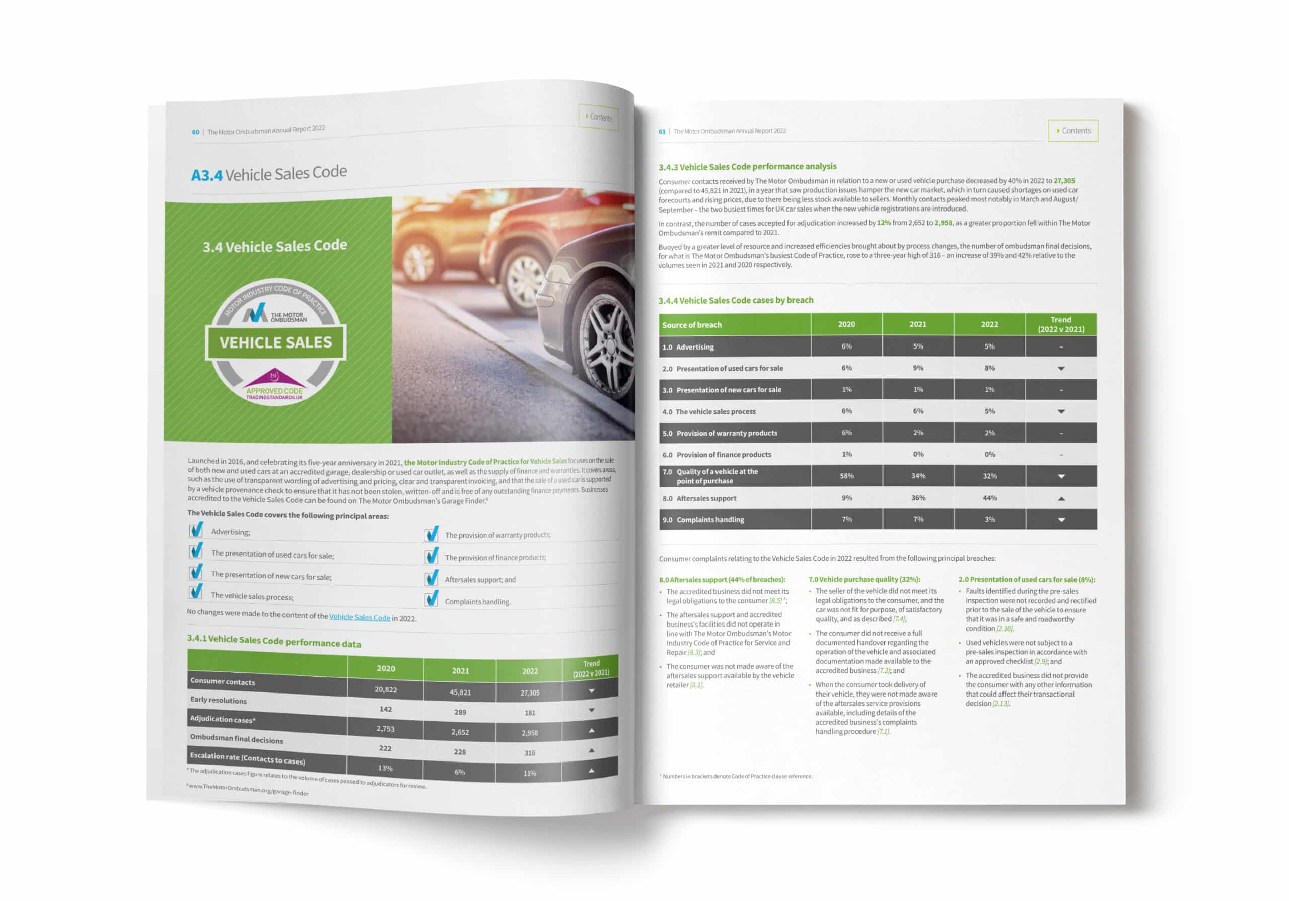 Motor Ombudsman Report Design Example