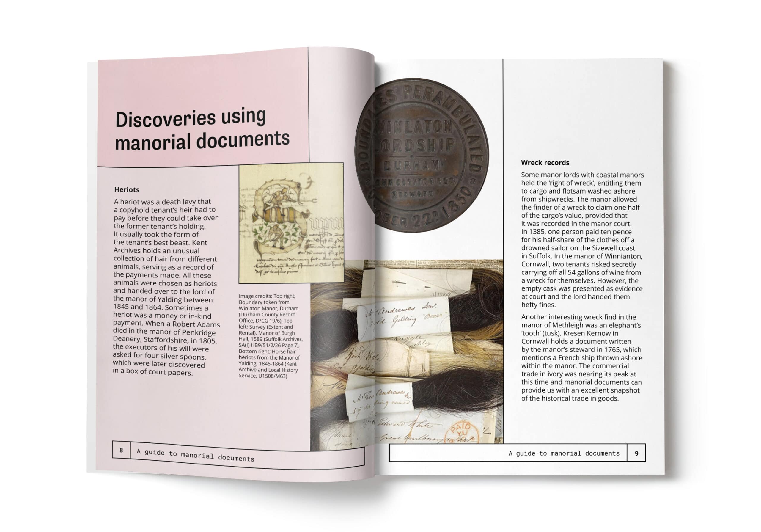 National Archives informational brochure design examples