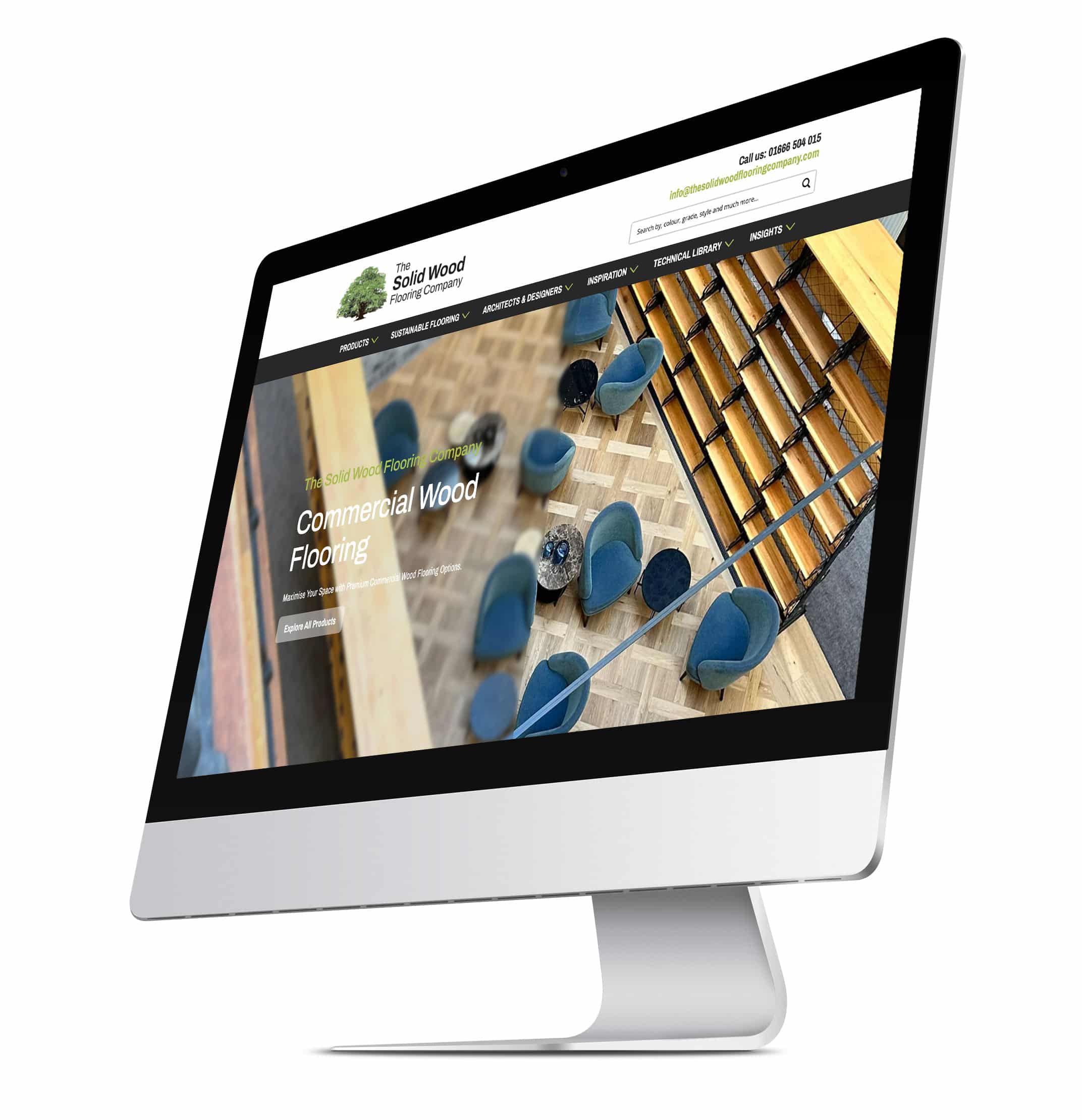 Bespoke WordPress design and build for wood flooring company
