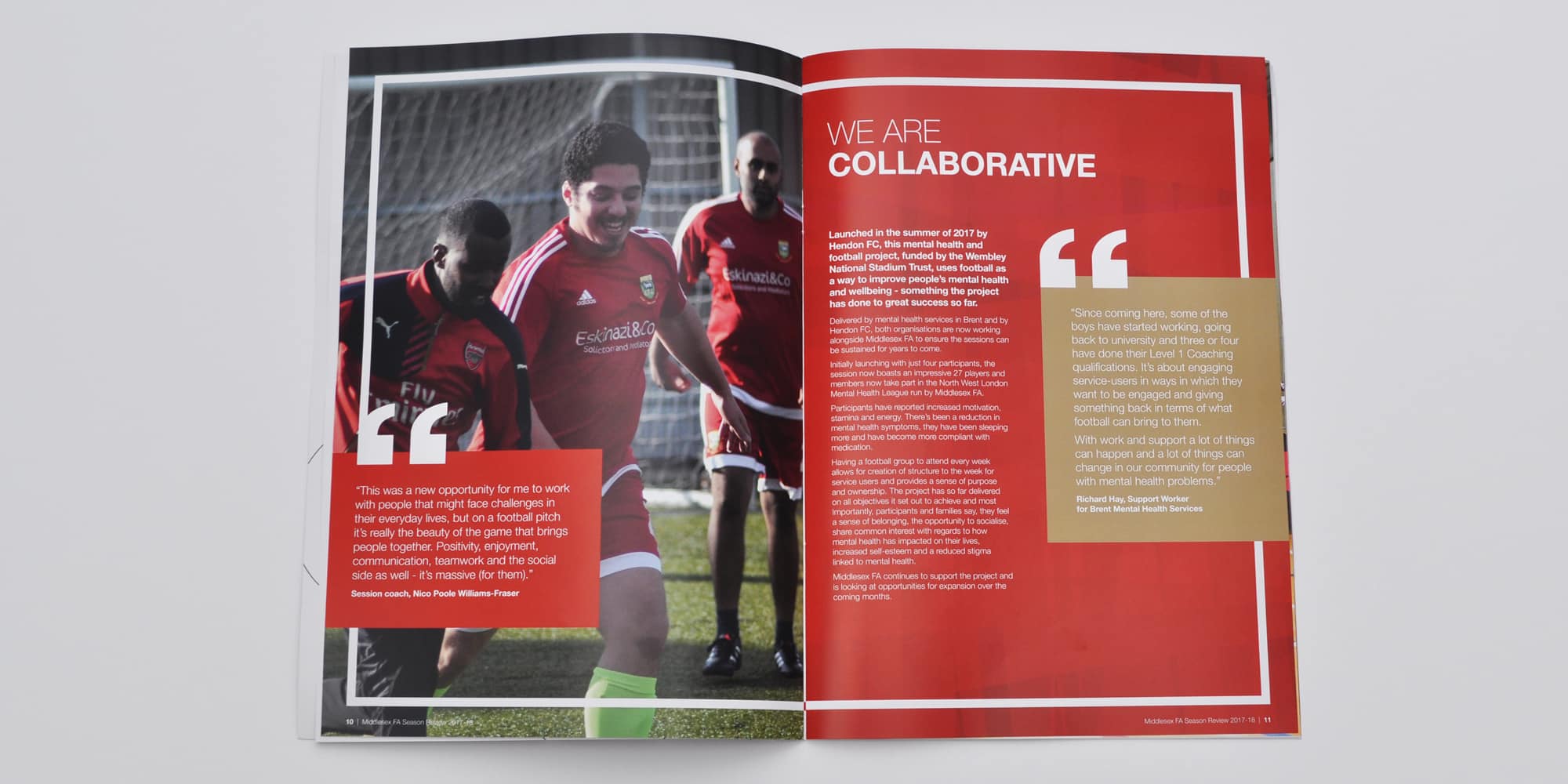 report design for football association