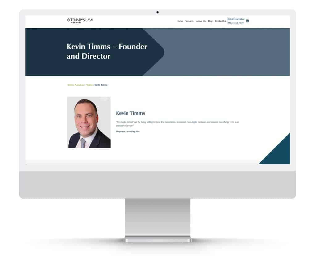 Small bespoke wordpress design and build example