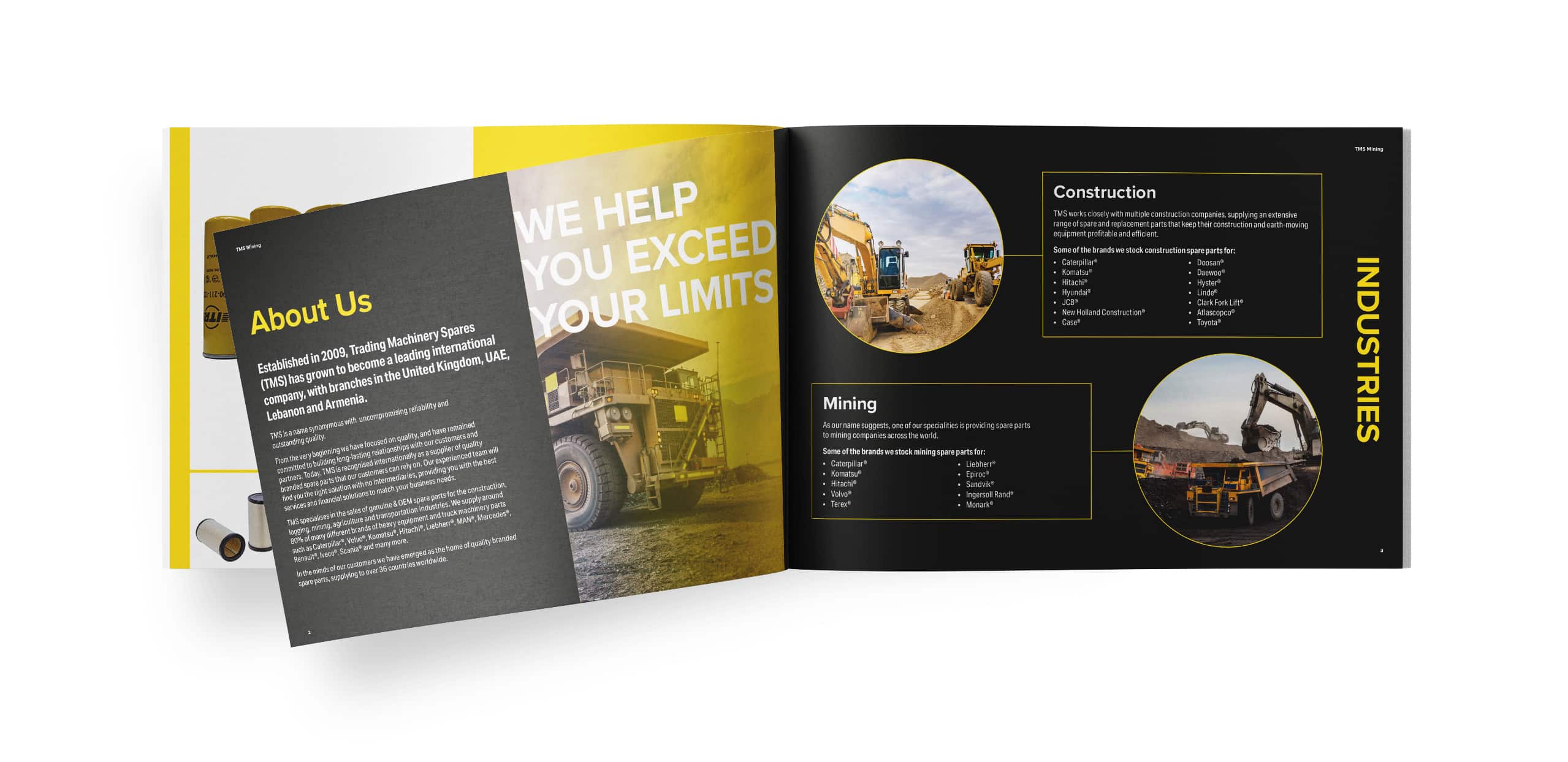 Mining company brochure design
