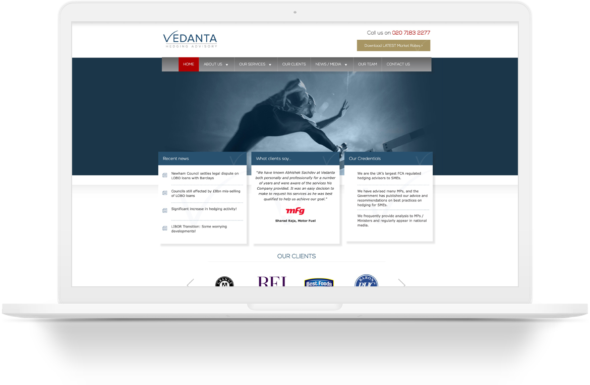 Vedantta WordPress web design